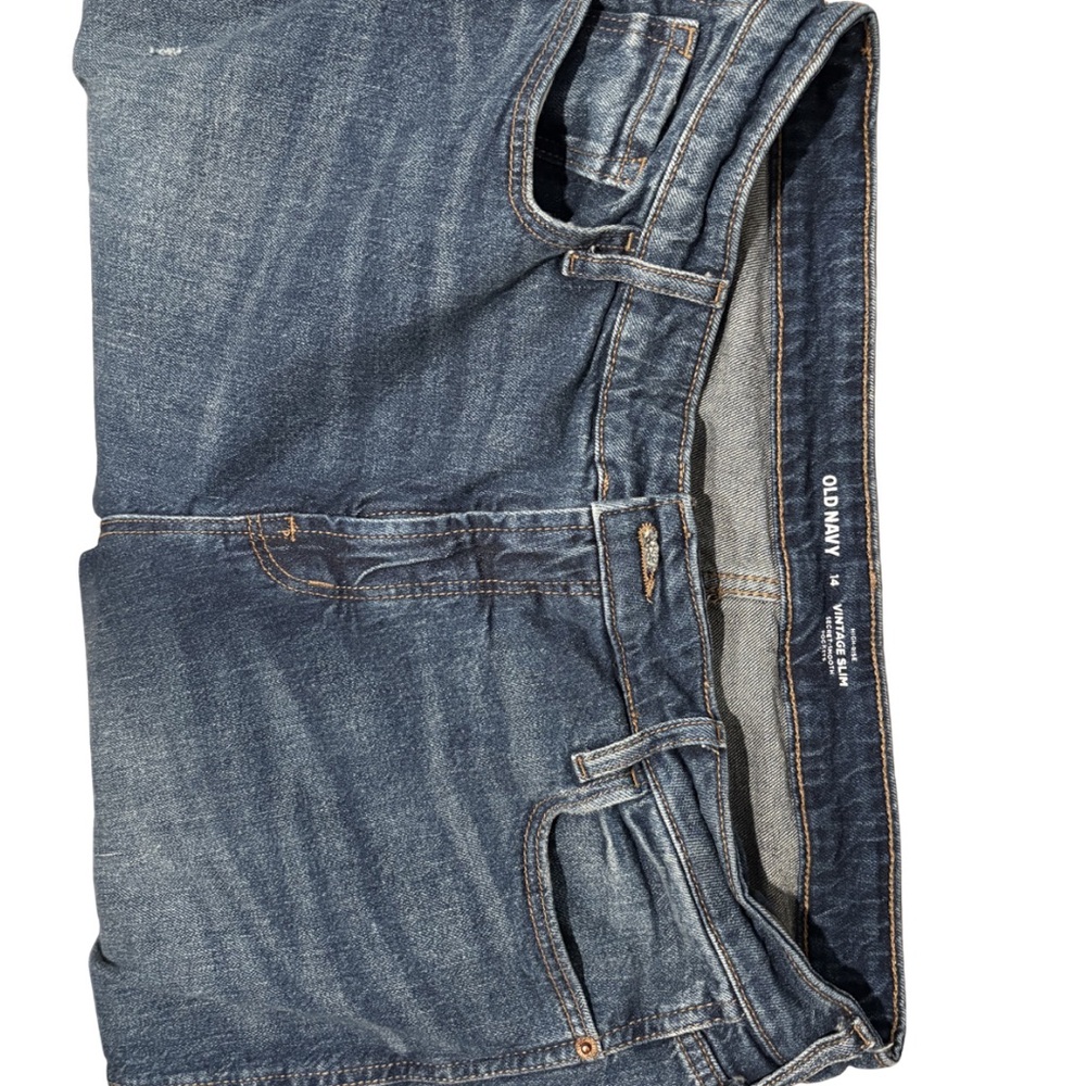 Old Navy Dark Blue Vintage Slim Straight Leg Jeans